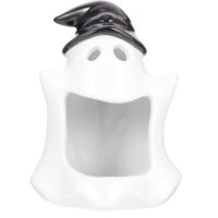 Ghost Tealight Holder Ceramic Halloween Tealight Candle Holder Container
