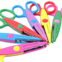 6 Colorful Decorative Paper Edge Scissor Set, Great for Teachers, Crafts, Scrapbooking, Kids Design