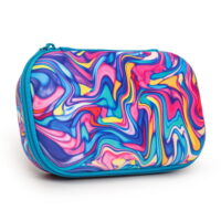 ZIPIT Swirls Pencil Box, Cute Storage Case for School Supplies, Colorful