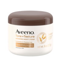 Aveeno Tone + Texture Renewing Body Night Cream, Sensitive Skin, 8 oz
