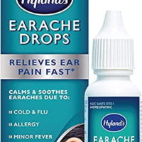 Hyland's Earache Drops, Natural Relief of Cold & Flu Earaches, Swimmers Ear and Allergies Relief for Adults and Children, 0.33 Ounce