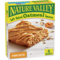 Nature Valley Soft-Baked Oatmeal Squares, Peanut Butter, 6 ct, 7.44 oz