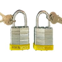 UBMOVE Moving PadLock 1-1/2' (2 Pack) Chrome Heavy Duty Moving and Storage