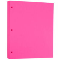 JAM Bright 3 Hole Punch Paper, 8.5x11, 100/Pack, 24lb Fuchsia Pink
