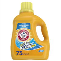 Arm & Hammer Plus OxiClean Fresh Scent, 75 Loads Liquid Laundry Detergent, 131.25 Fl oz