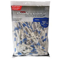 Pride Professional Tee System, 3-1/4 inch ProLength Plus Tee, 135 Count Bags, Blue on White