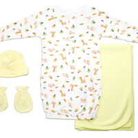 Bambini Girls' 4 Piece Layette Set