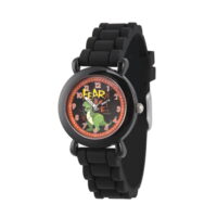 Disney Toy Story 4 Rex Boys' Black Plastic Watch, 1-Pack