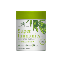 Wellgrove Super Immunity Olive Leaf Extract + Heart Health 60ct Capsules, 30 Servings