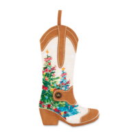 The Pioneer Woman Set of 2 Christmas Tree Boot Stockings, 20'