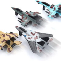 Diecast Fighter Jets Pullback Airplane Toys Military Plane Fighter Toys Alloy Mini Air Force Kids Playset Birthday Xmas Gifts for Boys and Girls(4PCS)