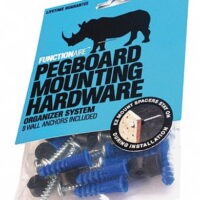 Functionaire Pegboard Mounting Hardware,1 1/2in,Blue  PMH-1