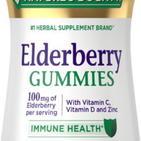 Nature's Bounty Elderberry with Vitamin A, C, D, E and Zinc, Immune Support Gummies, 50 Count