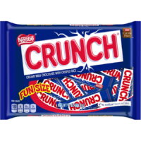 Crunch Creamy Milk Chocolate Fun Size Candy Bars, 11 Oz