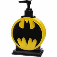 Batman Kids Soap/Lotion Pump Bathroom Accessory, Black and Yellow