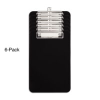 Staples Plastic Clipboards Black 6/Pack (23143) 951060