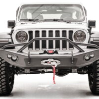 Fab Fours 18-C Wrangler Winch Ready, D-Ring Mounts and Tow Hooks, 90mm Fog and 60mm Turn Indic