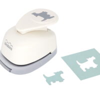 Bira Craft 1 inch Dog 2 Lever Action Craft Punch, Animal Punch for Paper Crafting Scrapbooking
