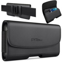 Bomea Holster for iPhone 11 Pro Max/ Xs Max iPhone 8 Plus / 7 Plus / 6s Plus / 6 Plus, Premium Cell Phone Belt Case with Belt Clip Pouch Sleeve Belt Holder Cover for Large iPhone (Fits Phones with Cases on)