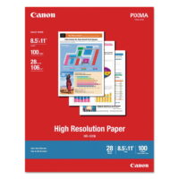Canon Inkjet High Resolution Paper - White - Letter - 8 1/2' x 11' - 100 Sheet