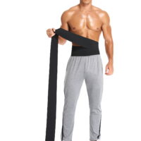 VASLANDA Snatch Me Up Bandage Wrap Body Shaper Waist Trainer Lumbar Waist Trimmer Back Braces for Men