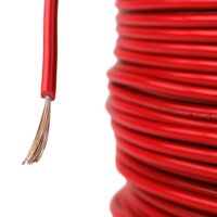 16 Gauge 100' Feet Red Primary Remote Wire 12V Auto Wiring Cable AWG Ultra Flex