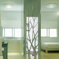 BuleStore Modern Mirror Style Removable Decal Tree Art Mural Wall Stickers Home Room Decor