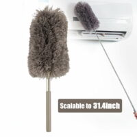 EEEkit Adjustable Soft Microfiber Feather Duster Dusting Brush Household Cleaning Tool-Scalable to 31.4 Inch