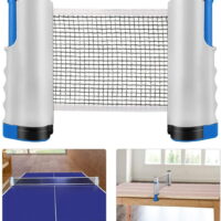 Portable Retractable Adjustable Table Tennis Ping Pong Net Rack, Perfect for Ping Pong Table, Office Desk, Home Kitchen or Dining Table