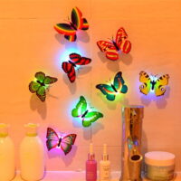 10 Pcs LED Butterfly Wall Stickers Lights Wall Stickers 3D House Decoration,Night Light