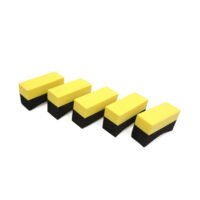 Unique Bargains 5Pcs Car Wheel Tire Waxing Polishing Washing Cleaning Sponge Pad Brush