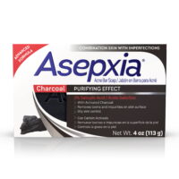 Asepxia Acne Bar Soap With Activated Charcoal and Salicylic Acid, Advanced Formula, 4 oz