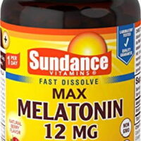 Sundance 12 Mg Melatonin Tablets, 60 Count