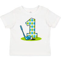 Inktastic Argyle Golf 1st Birthday Gift Baby Boy T-Shirt
