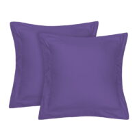 Piccocasa Bedroom Egyptian Cotton Pillow Shams Case Cover Pillowcase Protector Lavender 26 x 26 Inch Set of 2
