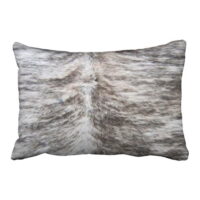 WinHome Brindle Cowhide Leather Look Lifelike Vintage Traditional Typical Pattern Polyester 20 x 30 Inch Rectangle Throw Pillow Covers With Hidden Zipper Home Sofa Cushion Decorative Pillowcases