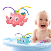 Baby Bath Toys,Octopus Spray Swimming Pool Toy,Baby Light Up Bath Tub Toys,Fun Bath Toys 1-6 Years(Blue-1Pc)