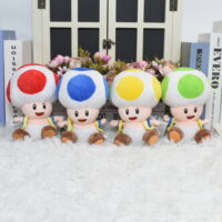 Piusho Super Mario Plush Toy 7' Red Toad Stuffed Animal, Soft Cute Anime Plushies All Star Collection Cartoon Doll for Boys Girls Birthday Gift