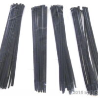 100-Pack Heavy Duty 14 Inches (50lbs) Zip Cable Tie Down Strap Wire UV Black Nylon Wrap