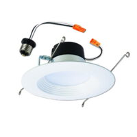 HALO LT 5 Inch and 6 Inch 3000K Integrated LED White Recessed Ceiling Light Fixture Retrofit Downlight Trim, 90 CRI, Soft White