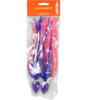 Boone Bait Squid Skirts, 9-1/2' , 2-Pack, Purple/Pink/Yellow