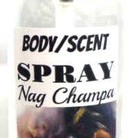 Nag Champa - 4 Ounce Bottle of  Body Spray / Room Spray / Scent Spray