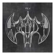 Batman Drawing 16' Square Decorative Pillow