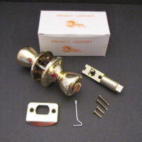 Mobile Home Door Knob Interior Privacy Locking Polished Brass