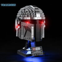 YEABRICKS Led Light Kit for Legos 75328 Star Wars The Mandalorian Helmet Building Blocks Model(Not Include the Legos Model)