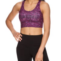 Reebok Women's Renew Longlined Printed Sports Bra with Removable Cups