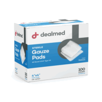 Dealmed Gauze Pads, Sterile 1's, 4' x 4', 12 Ply, 100/Bx