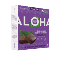 ALOHA Chocolate Fudge Brownie Protein Bars - 4 Pack