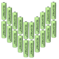 20 AA Rechargeable Batteries Green NiCd 600mAh 1.2v Garden Solar Ni-Cd Light LED V20