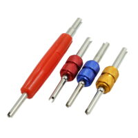 4pcs Tire Valve Air Conditioner Repair Installation Remover Tool for Car